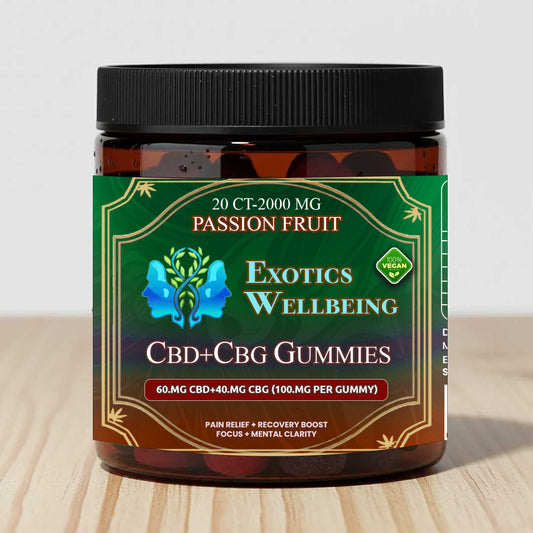 CBD+CBG Gummy Passion Fruits 2000 MG