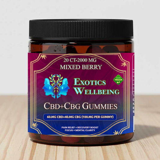 CBD+CBG Gummy Mixed Berry 2000 MG