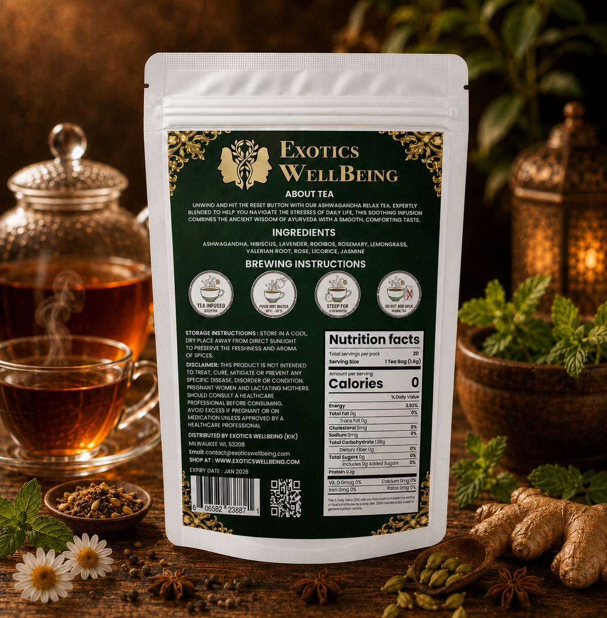 Ashwangandha Relax Herbal Tea