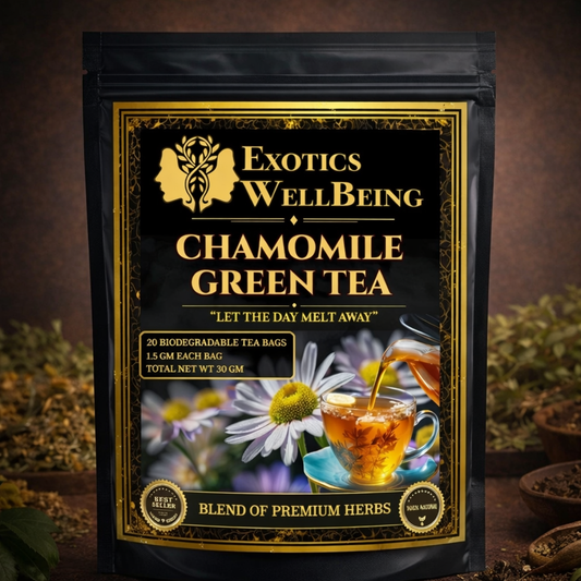 Exotics Wellbeing Chamomile Green Tea Herbal Tea