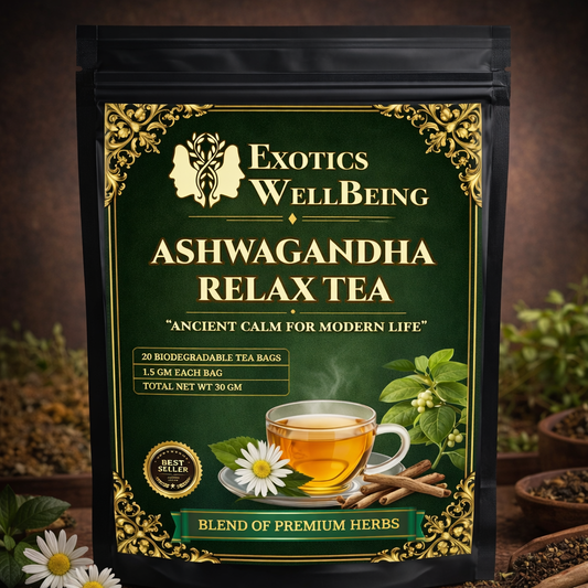 Exotics Wellbeing Ashwangandha relax Herbal Tea
