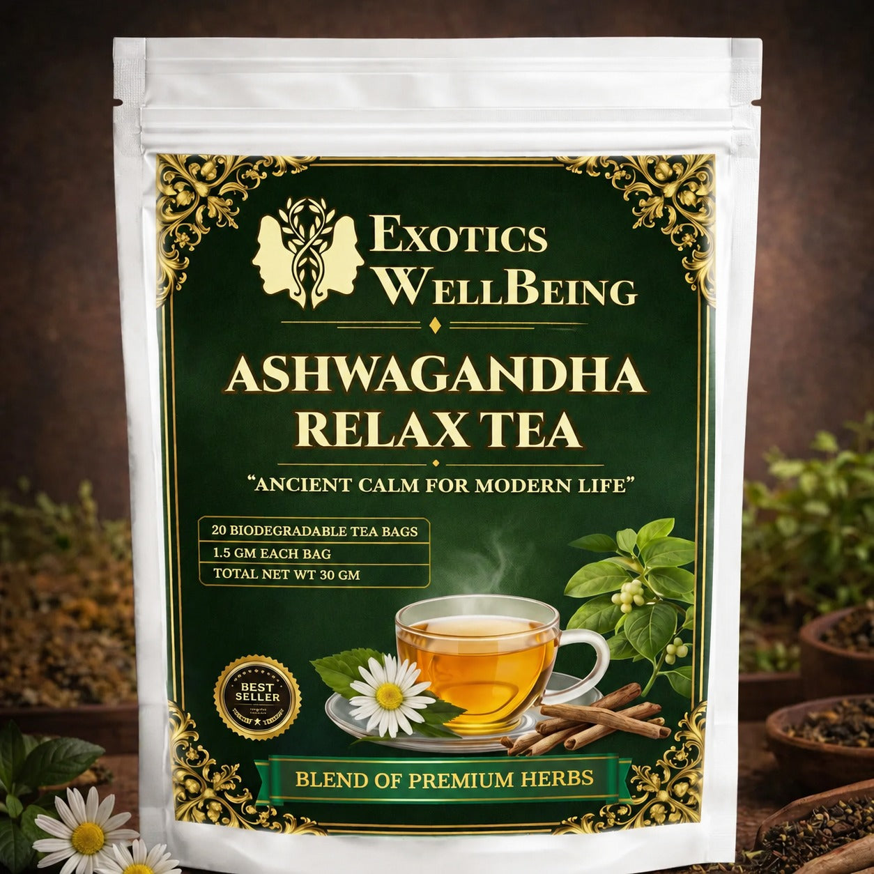 Ashwangandha Relax Herbal Tea