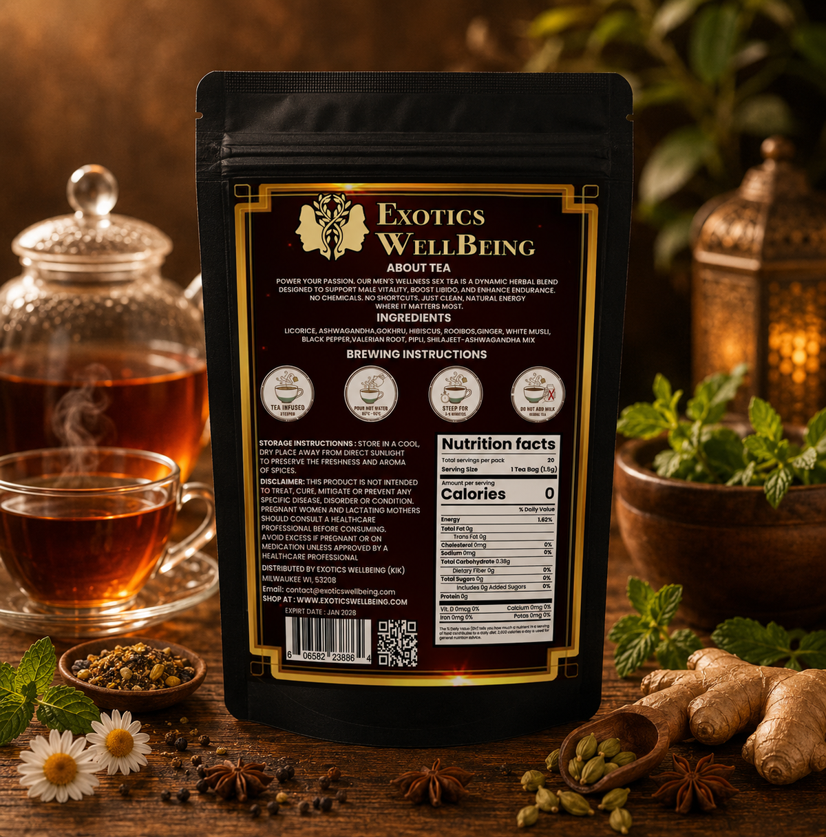 Men Wellness Vitality Herbal Tea
